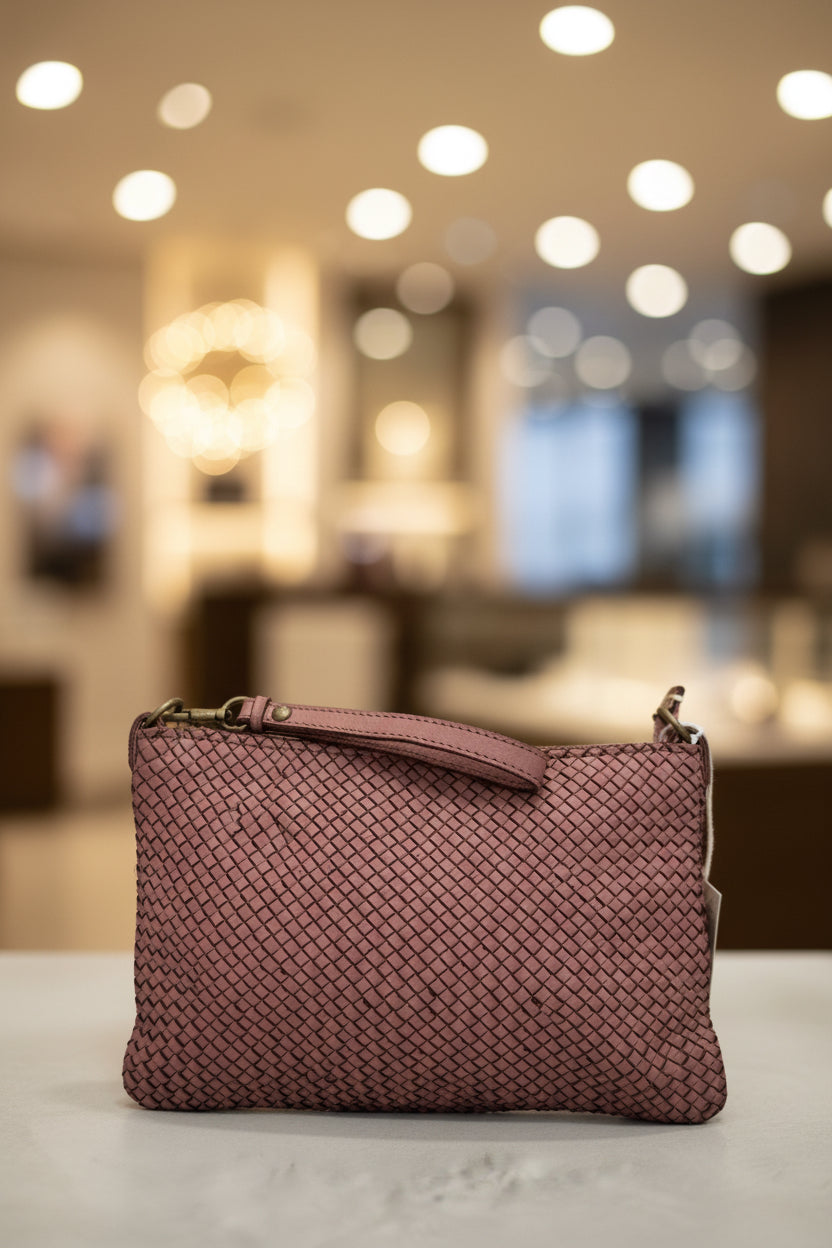 Borsa Nappa Pochette Intreccio