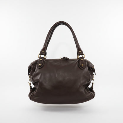 Borsa Nappa Bauletto manico intreccio