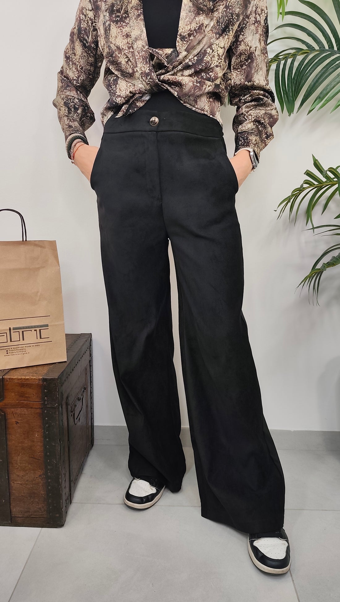 Pantalone Scamosciato