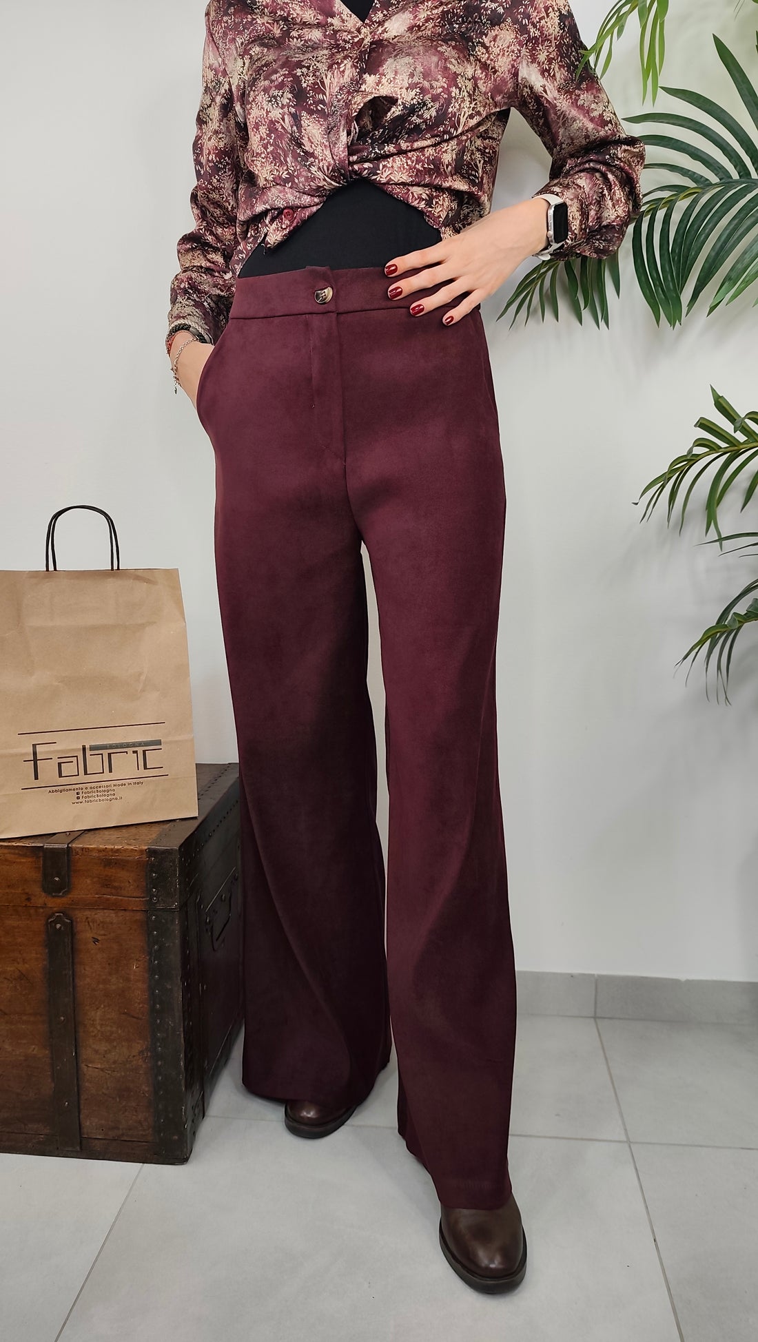 Pantalone Scamosciato
