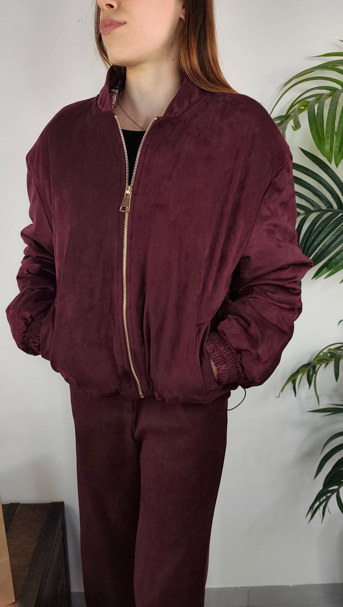 Bomber Scamosciato