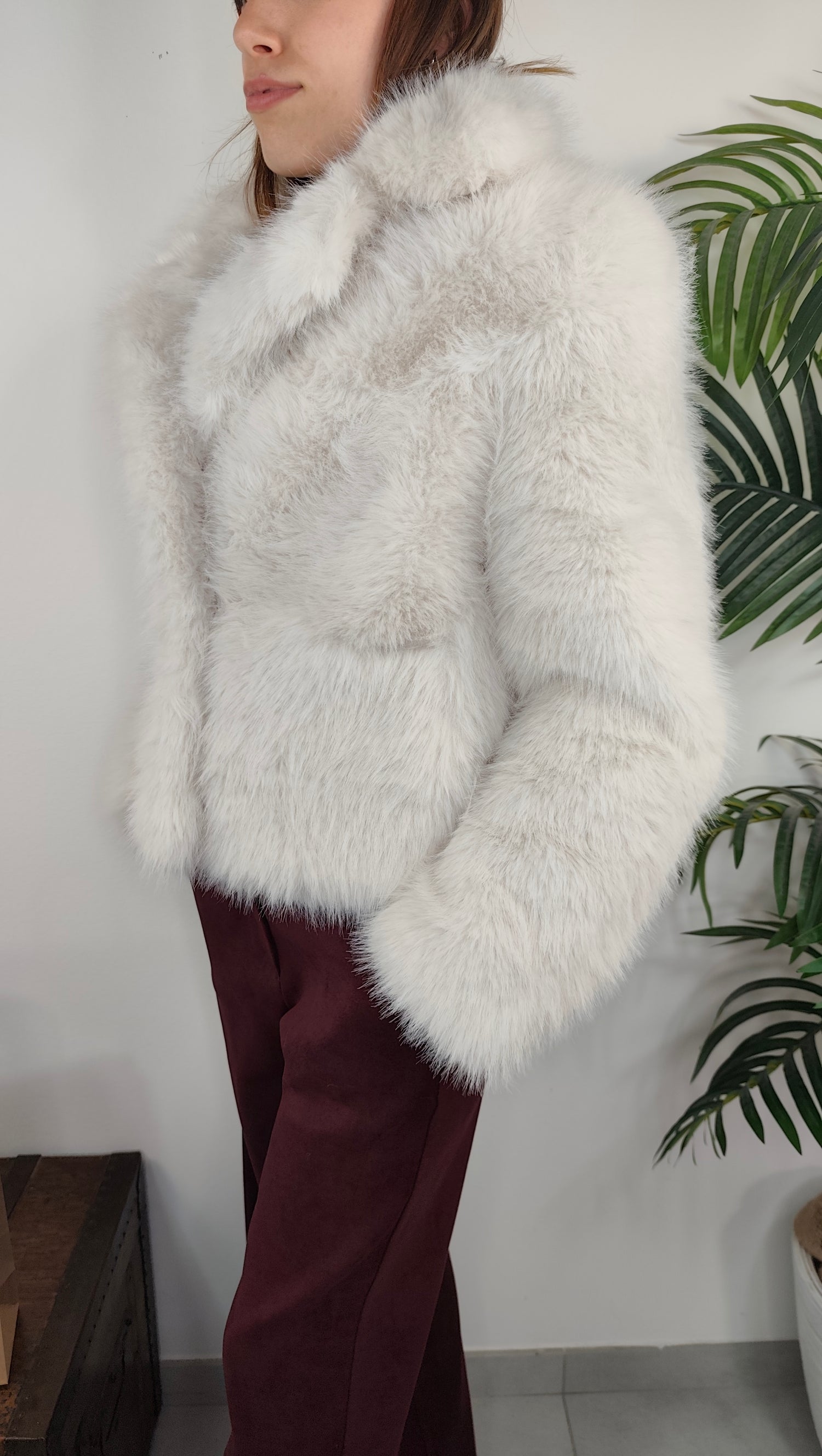 Giubbotto Eco Fur Pelo Lungo