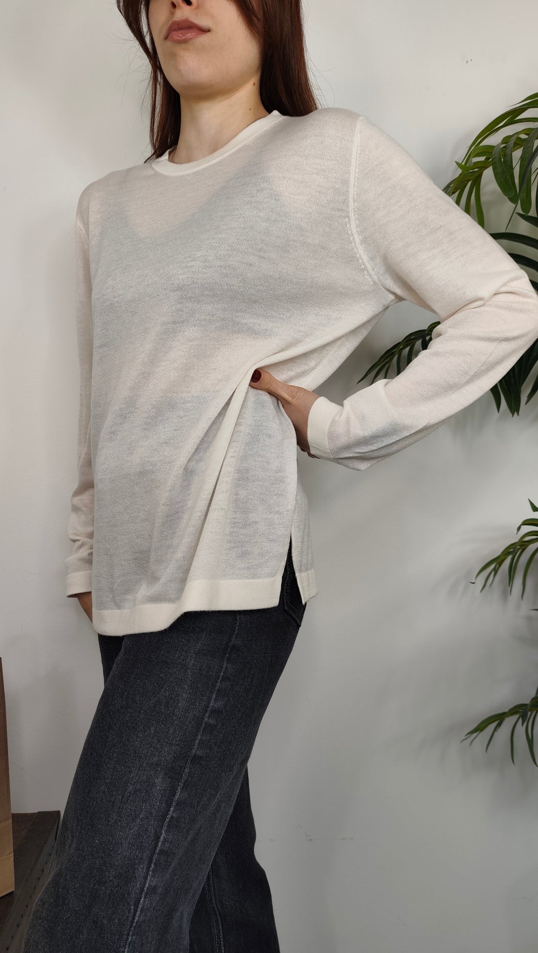 Maglia Paricollo Misto Lana