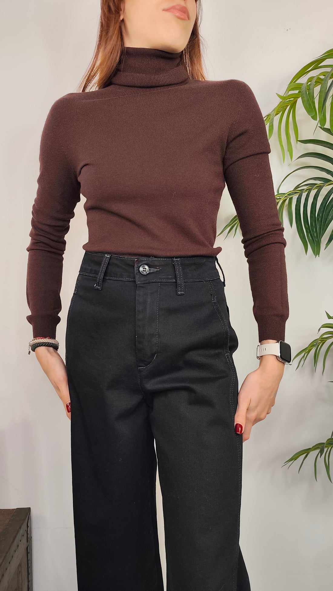 Maglia Collo Alto Viscosa