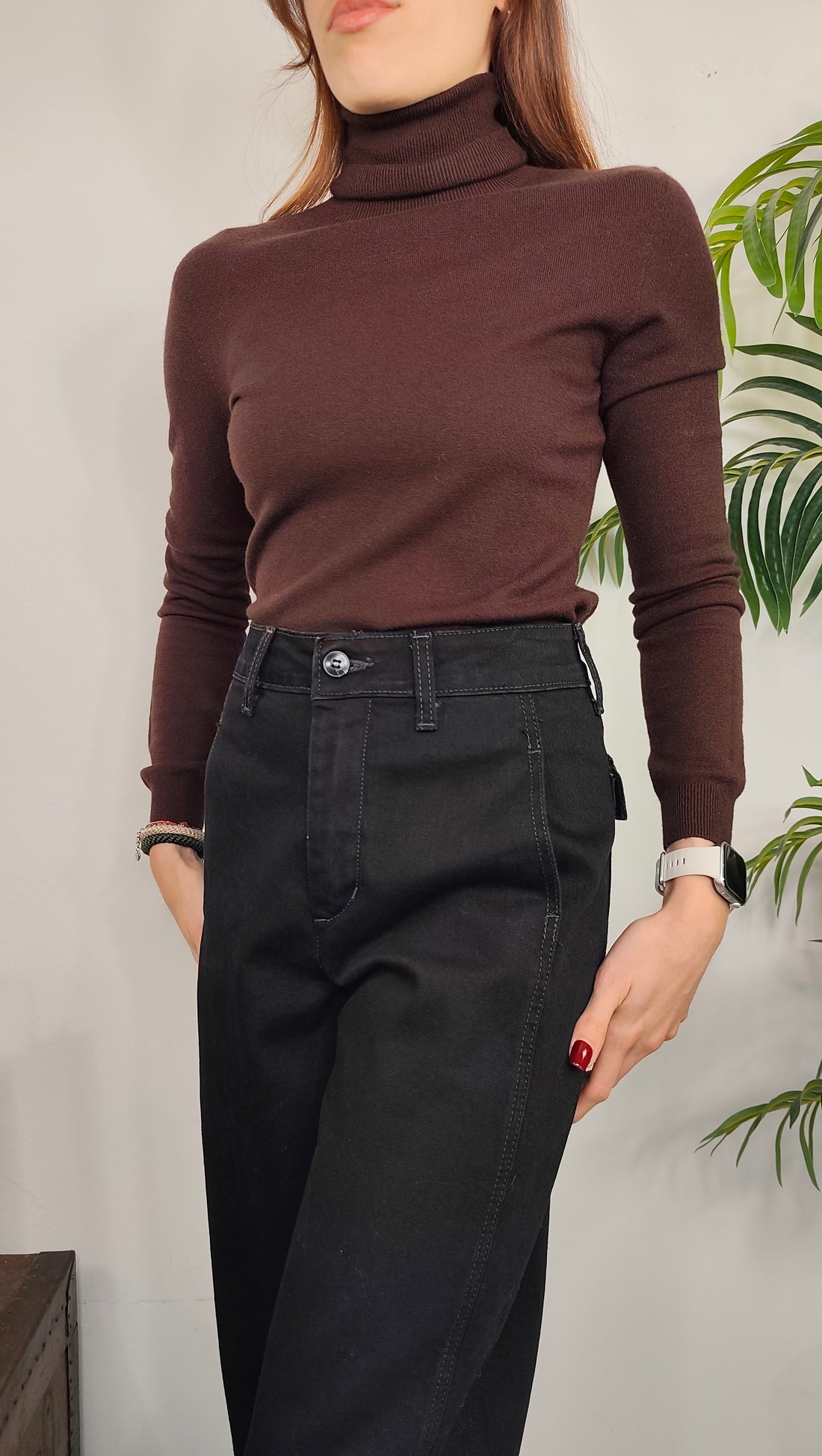 Maglia Collo Alto Viscosa