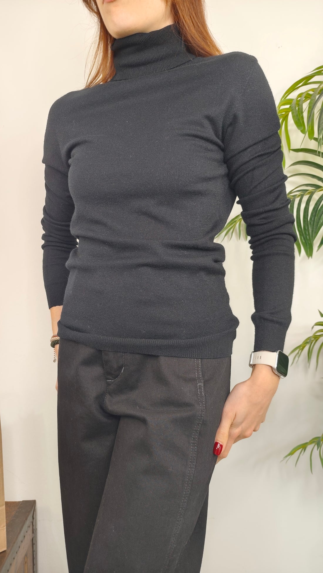 Maglia Collo Alto Viscosa