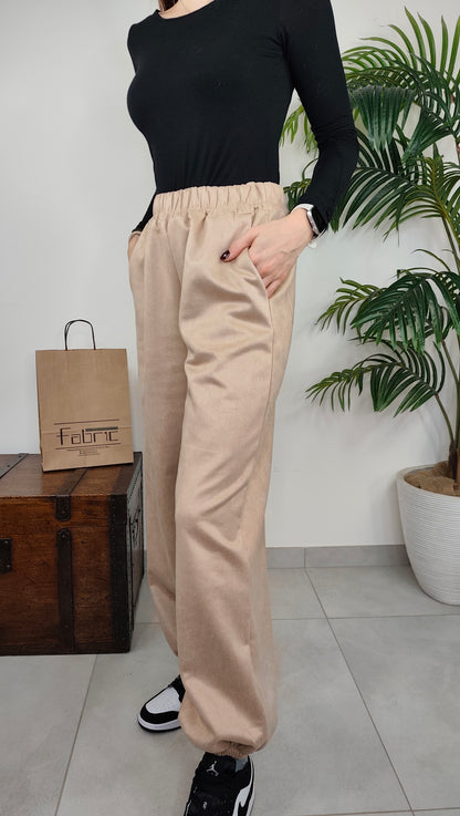 Pantalone Baloon Scamosciato