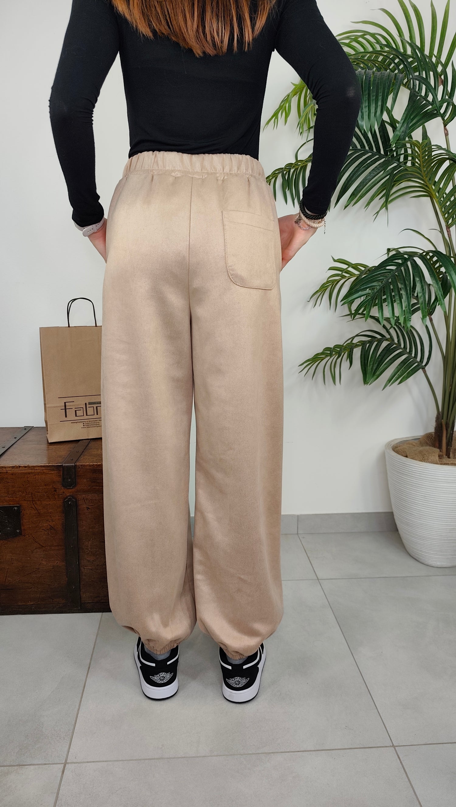 Pantalone Baloon Scamosciato