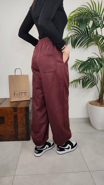 Pantalone Baloon Scamosciato