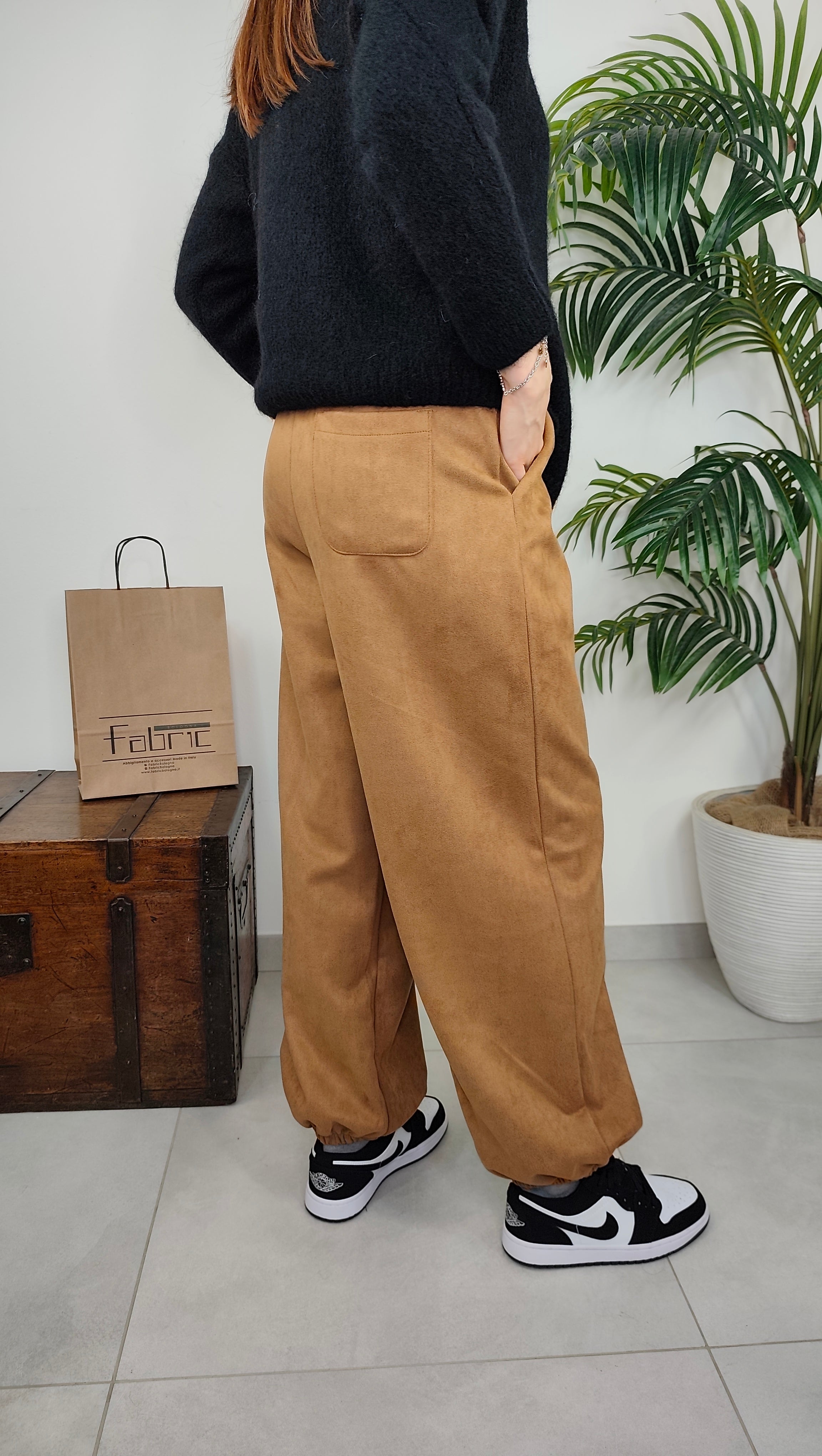 Pantalone Baloon Scamosciato