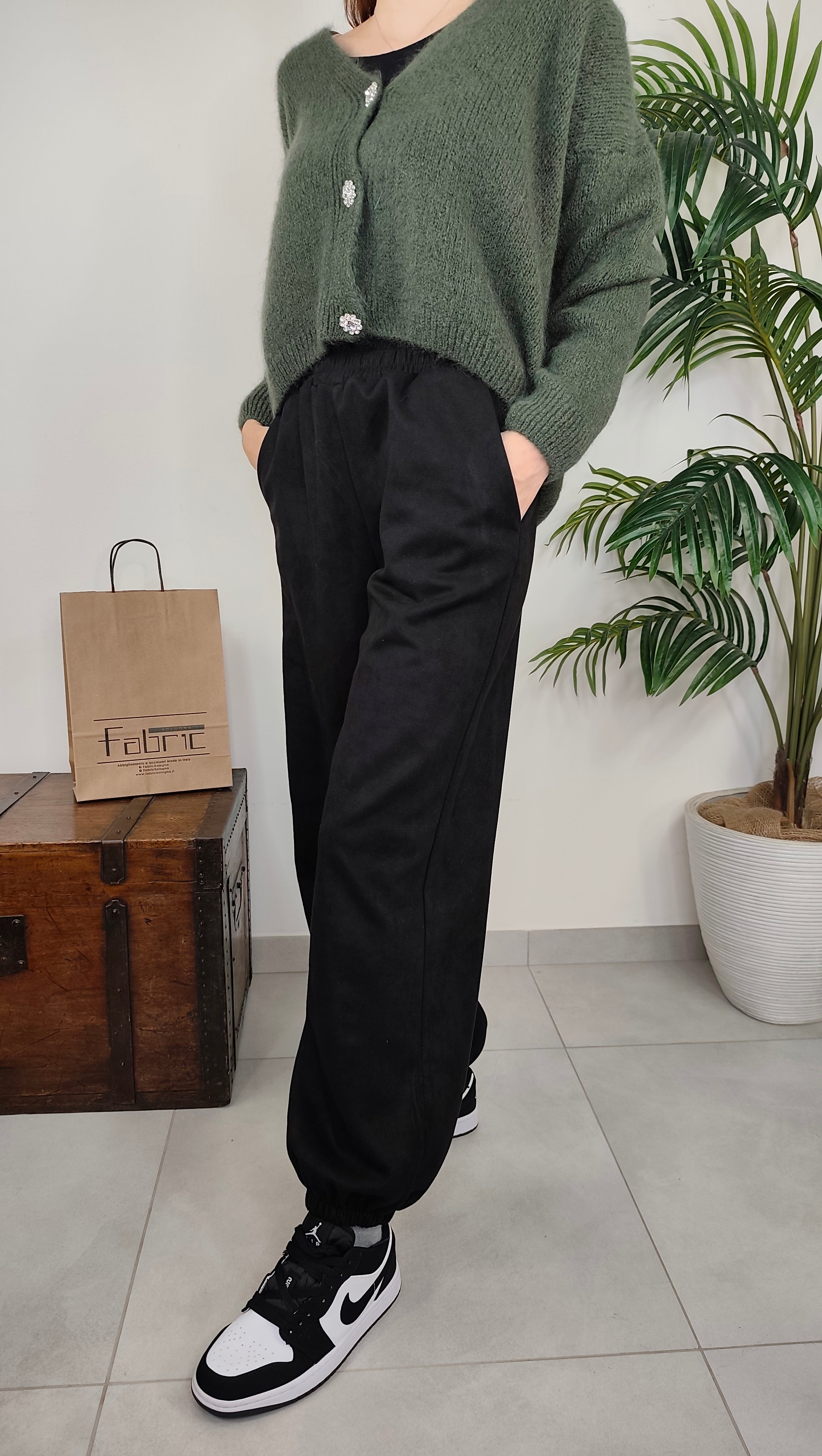 Pantalone Baloon Scamosciato