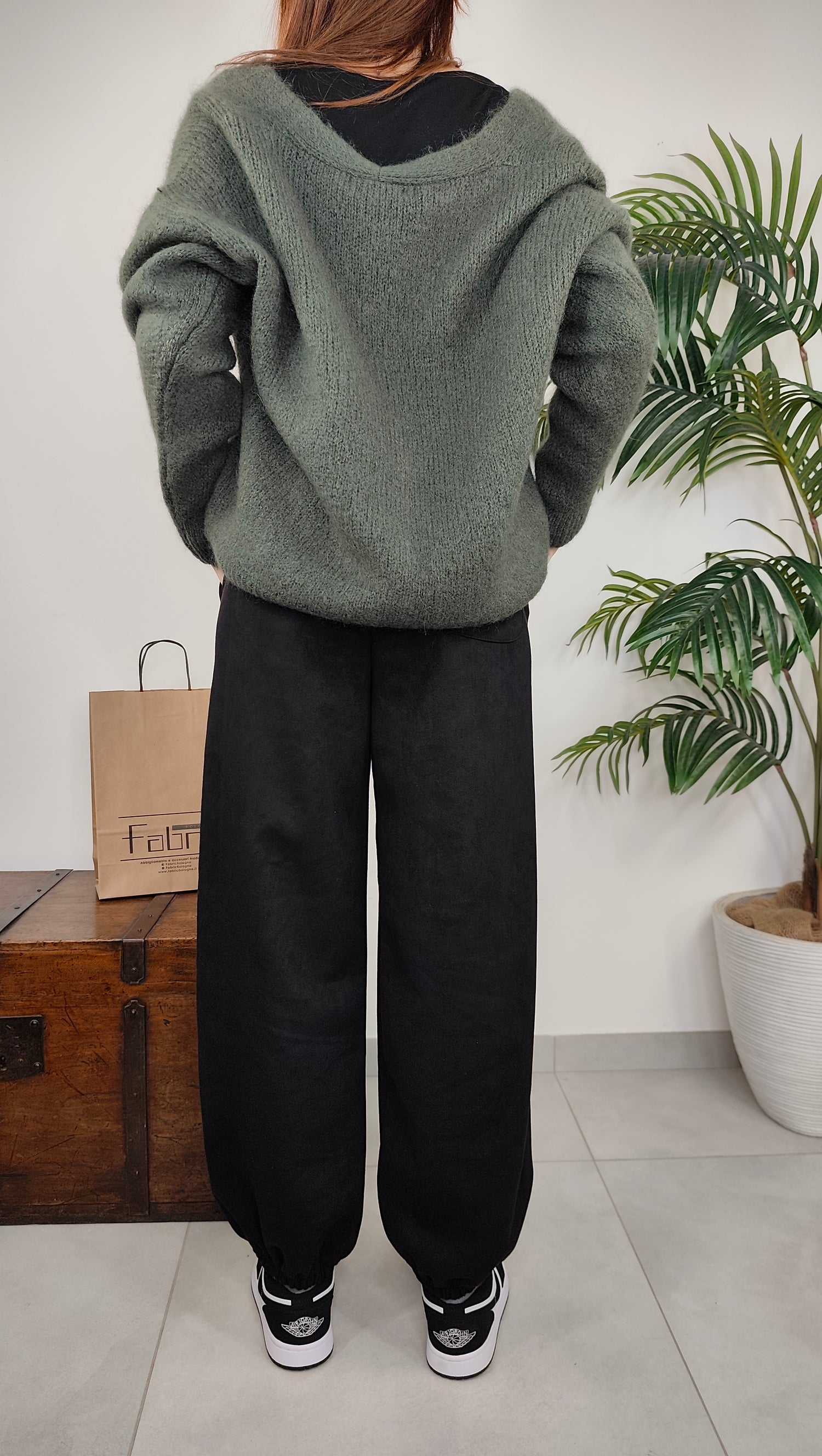 Pantalone Baloon Scamosciato