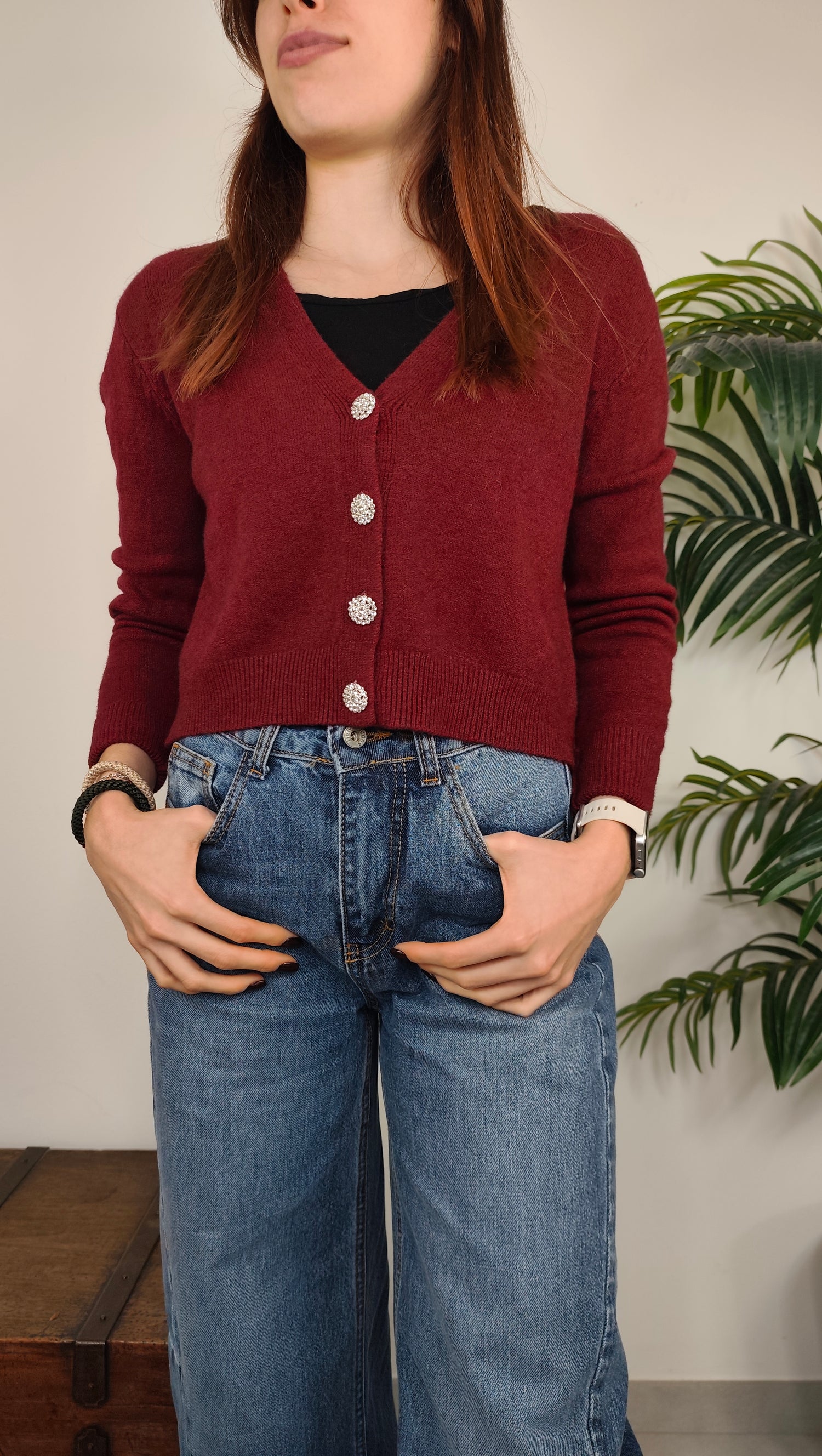 Maglia Cardigan Gioiello