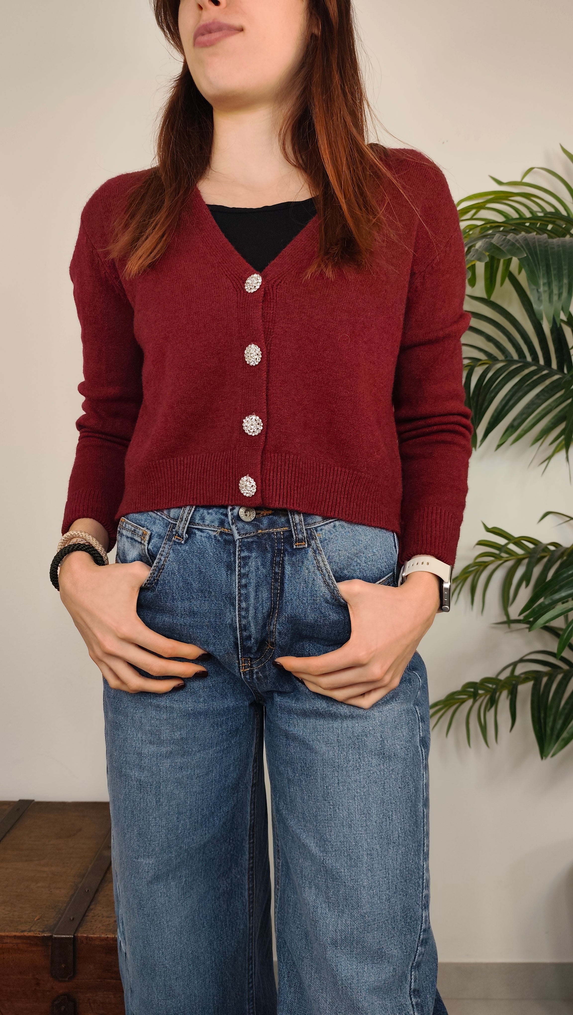 Maglia Cardigan Gioiello