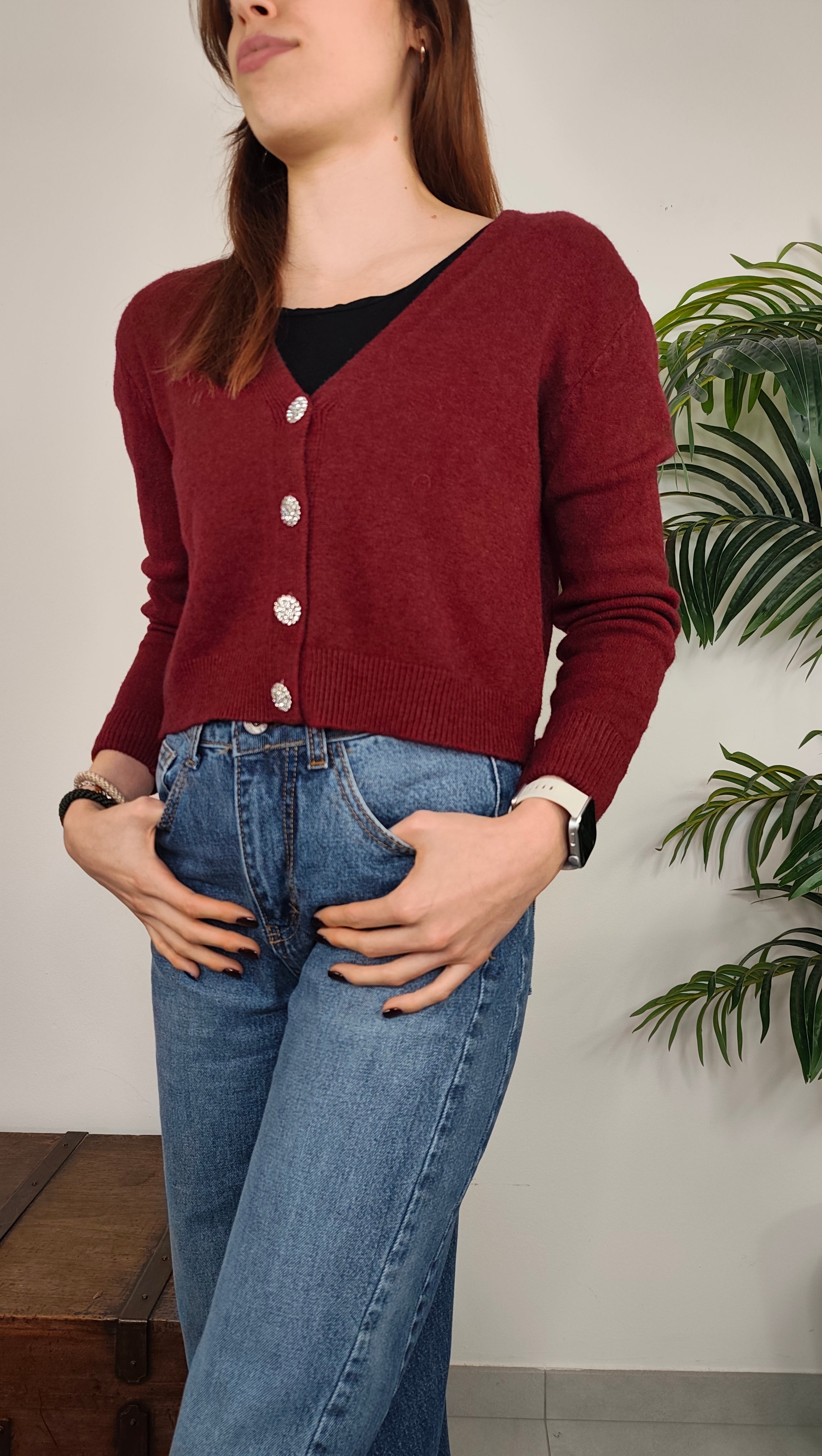 Maglia Cardigan Gioiello