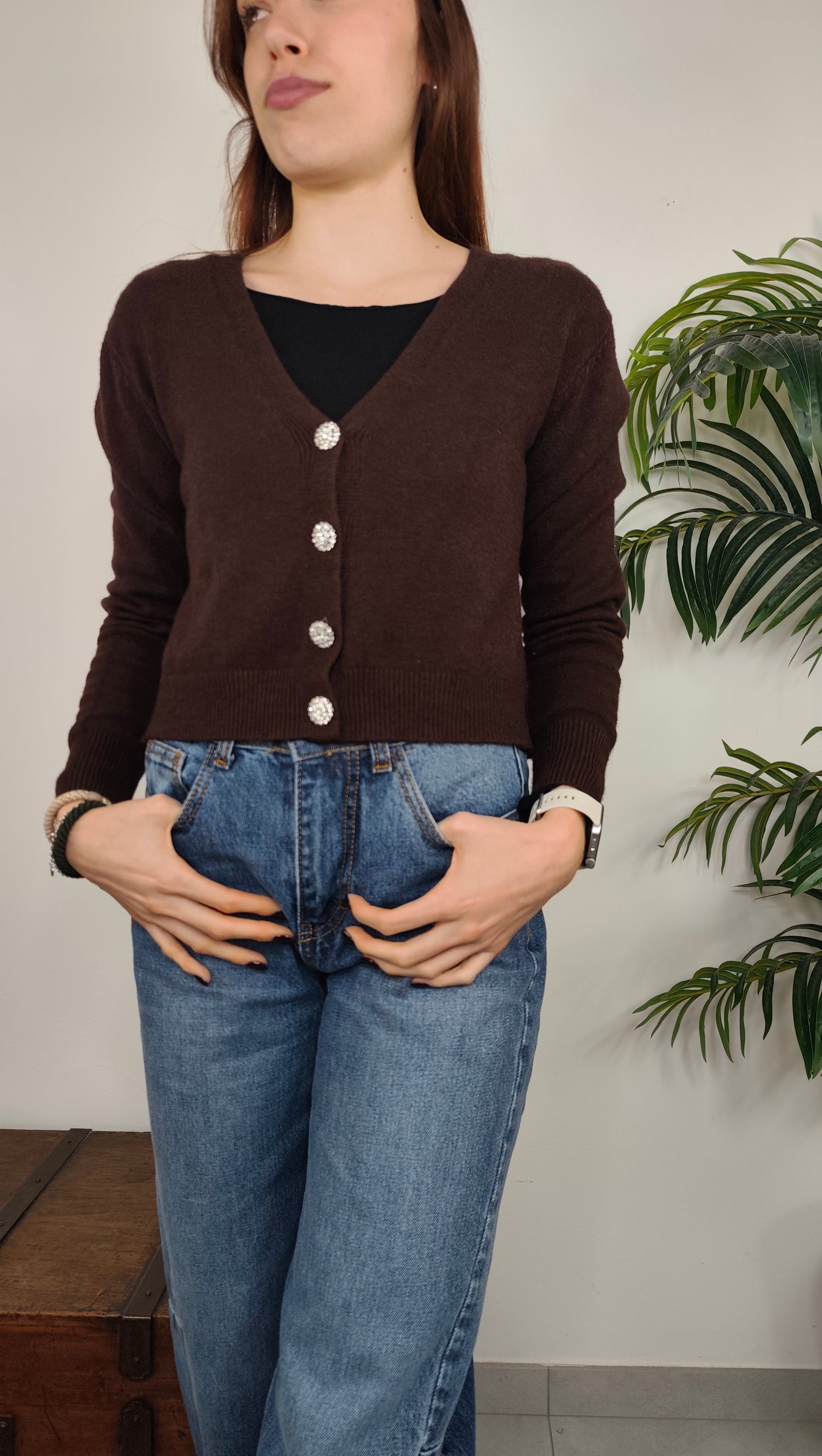 Maglia Cardigan Gioiello