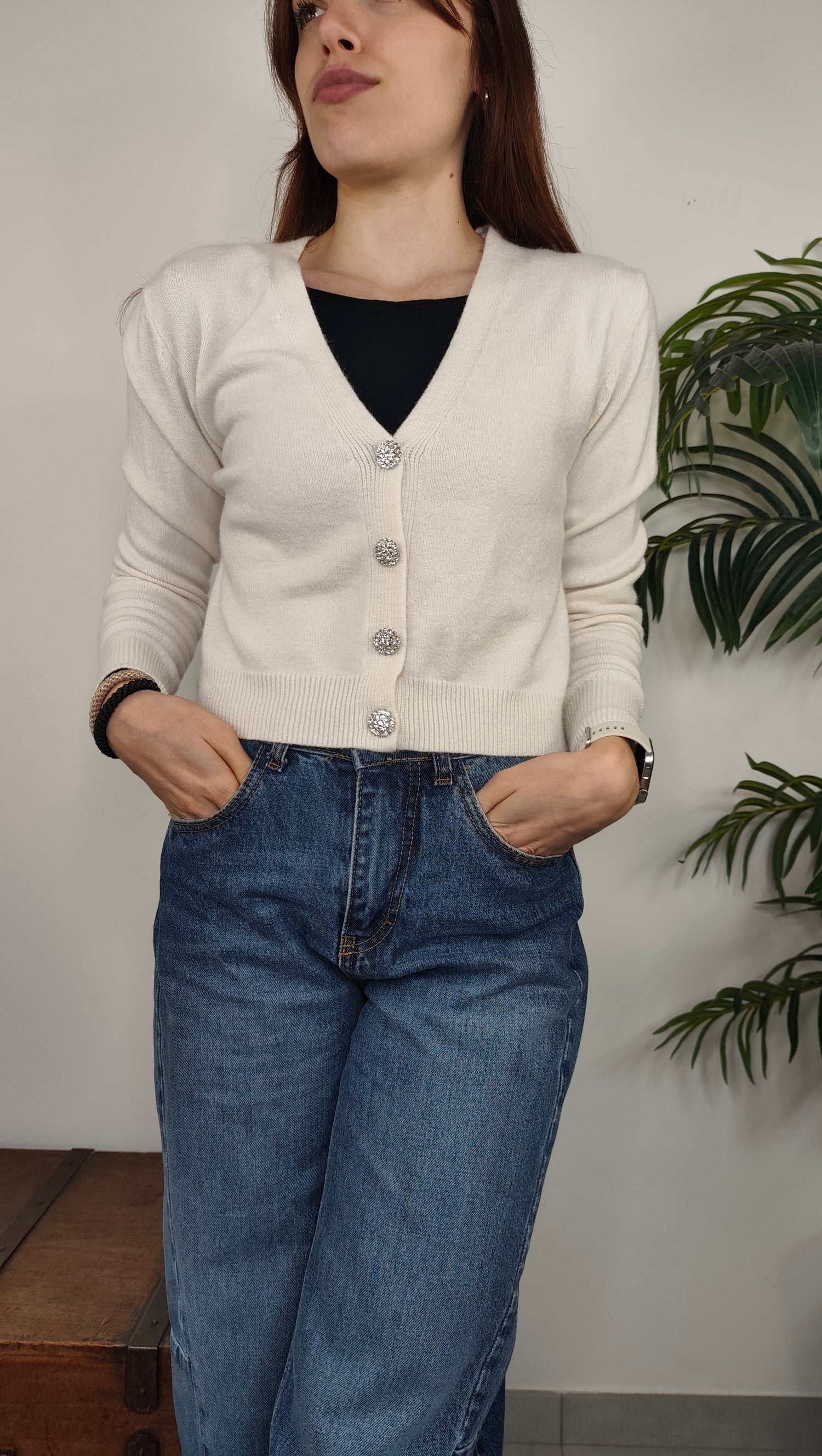 Maglia Cardigan Gioiello