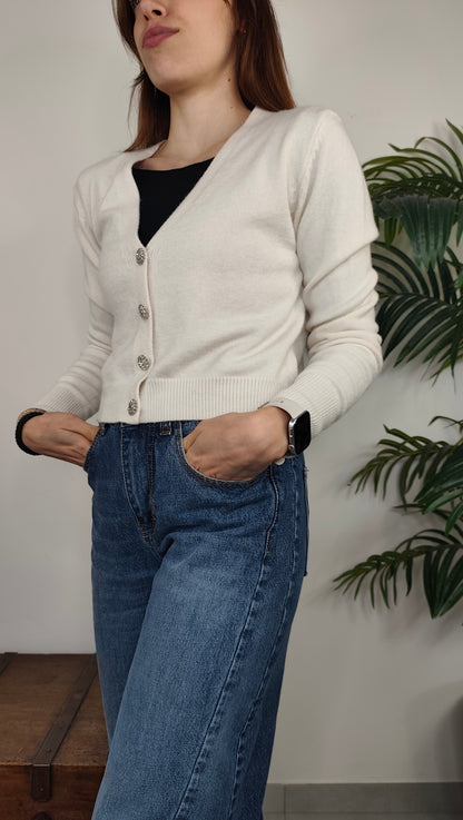Maglia Cardigan Gioiello