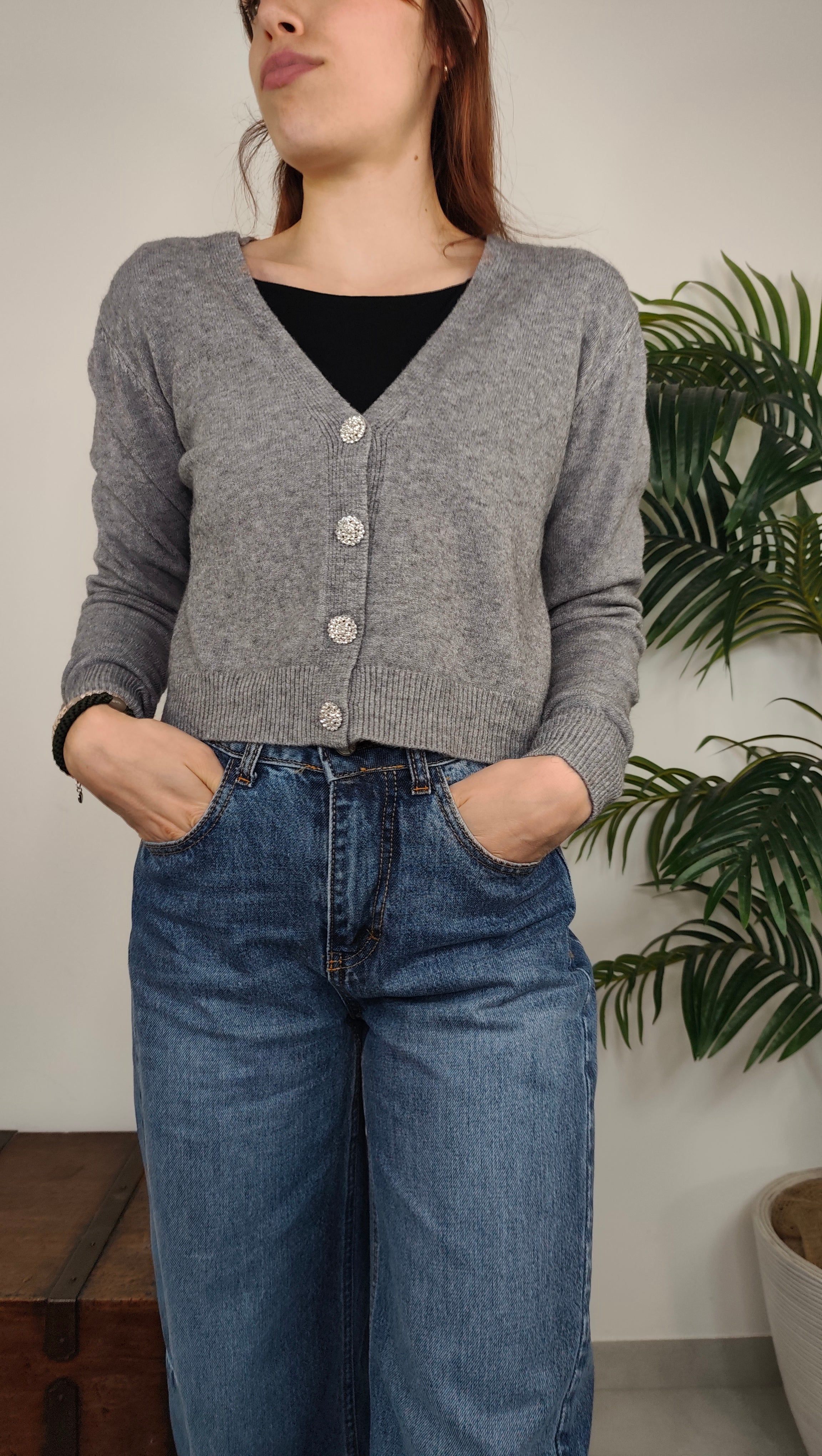 Maglia Cardigan Gioiello