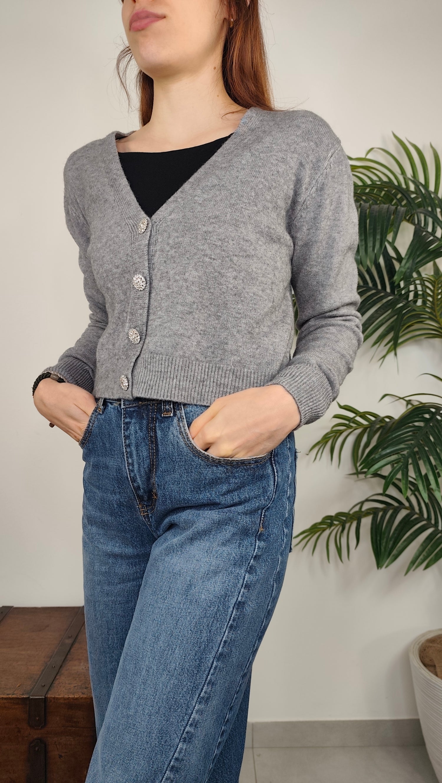 Maglia Cardigan Gioiello