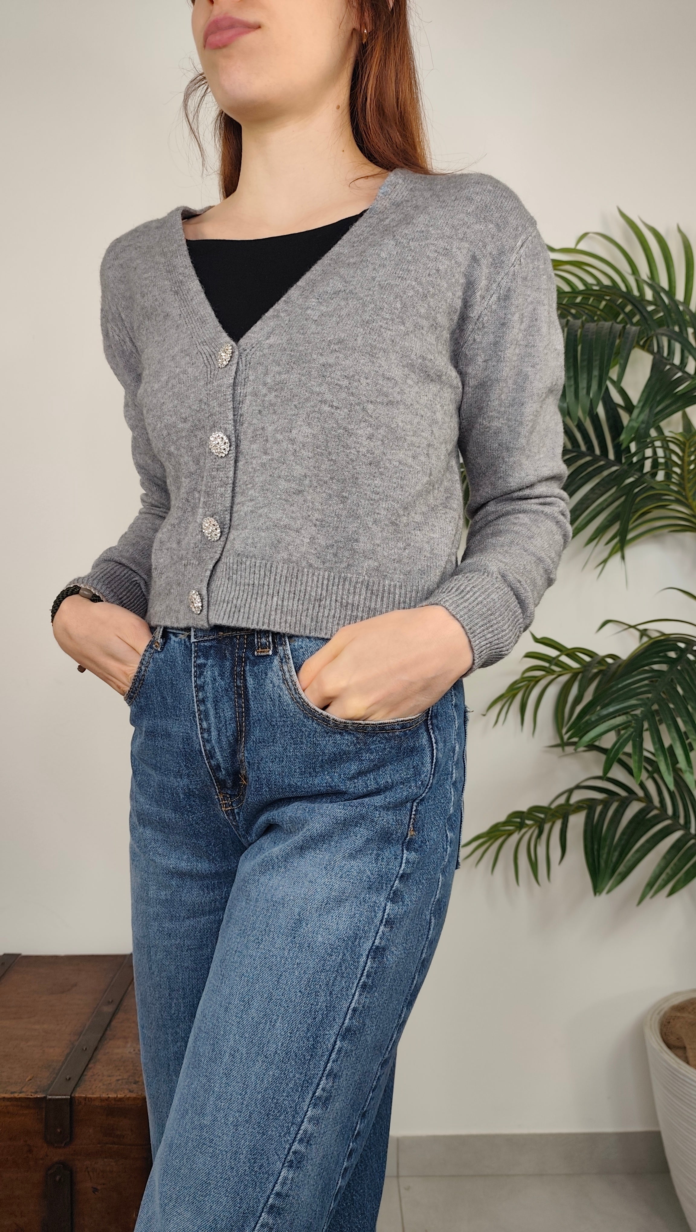 Maglia Cardigan Gioiello