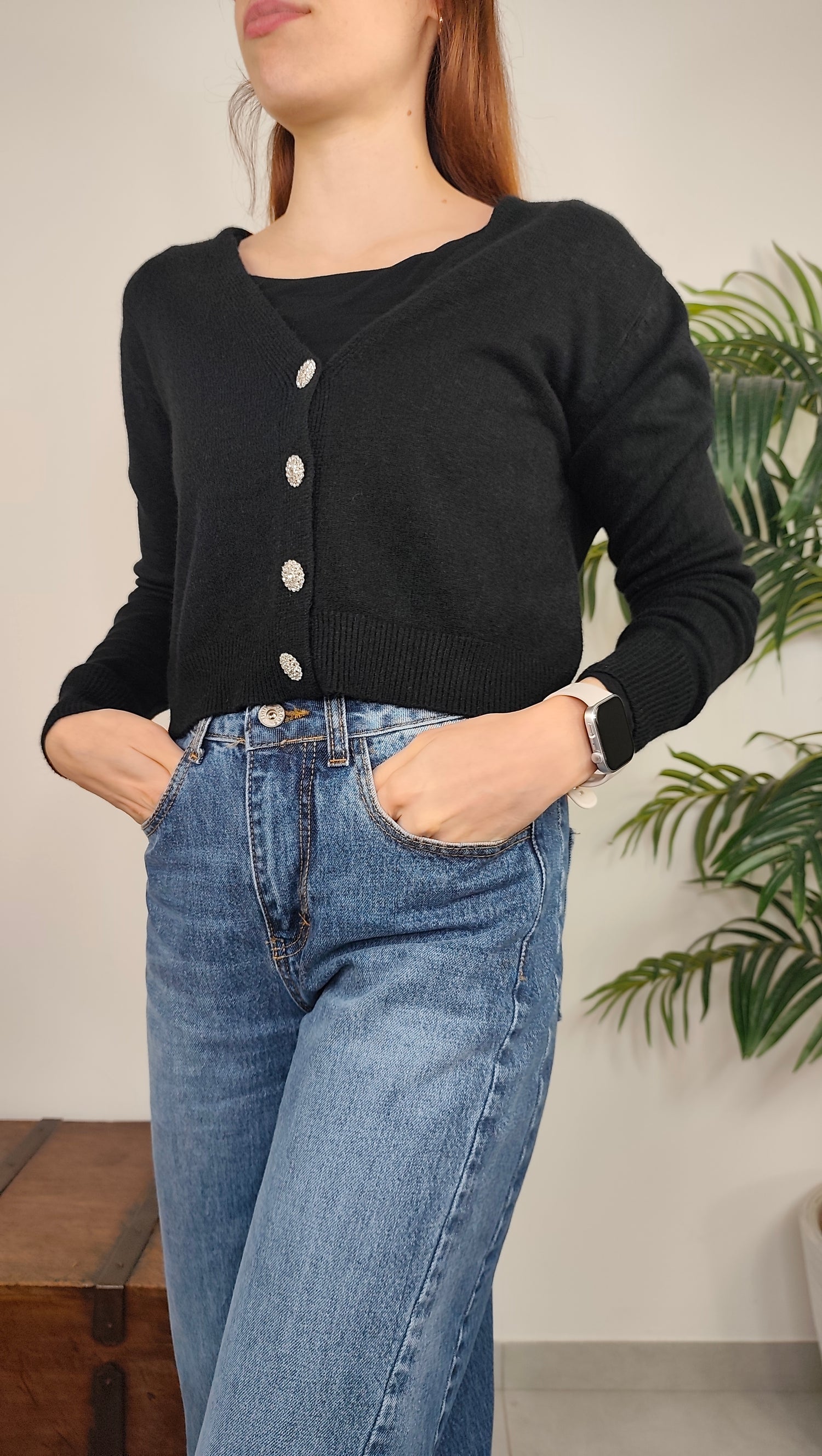 Maglia Cardigan Gioiello