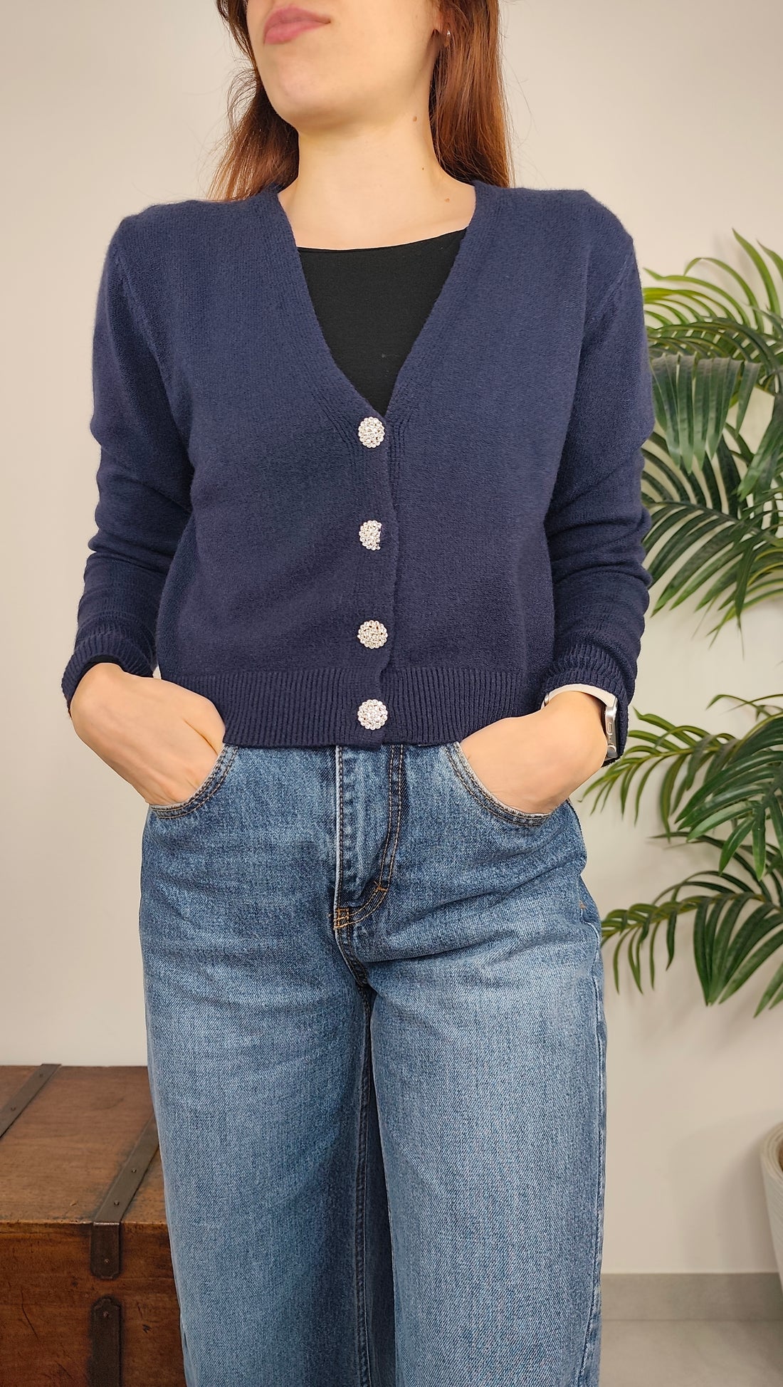 Maglia Cardigan Gioiello