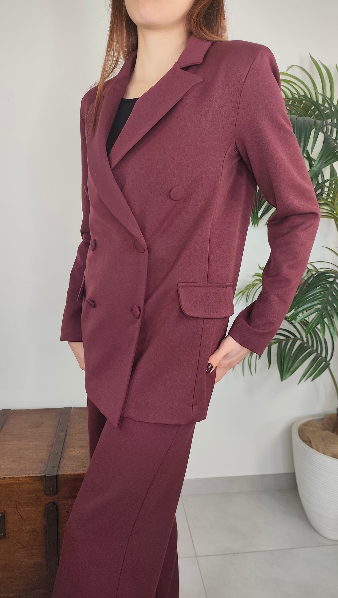 Giacca doppiopetto lunga