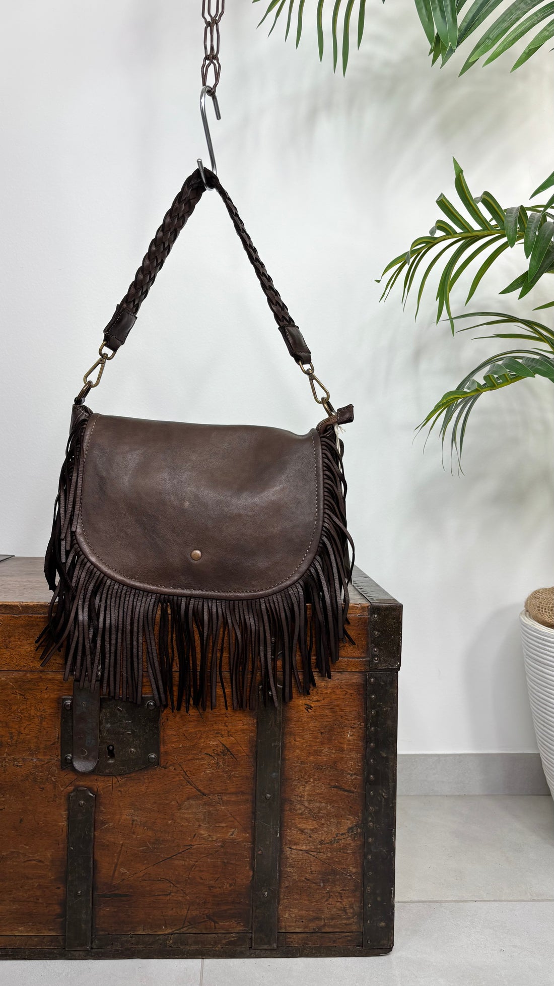 Borsa Intreccio Frangia