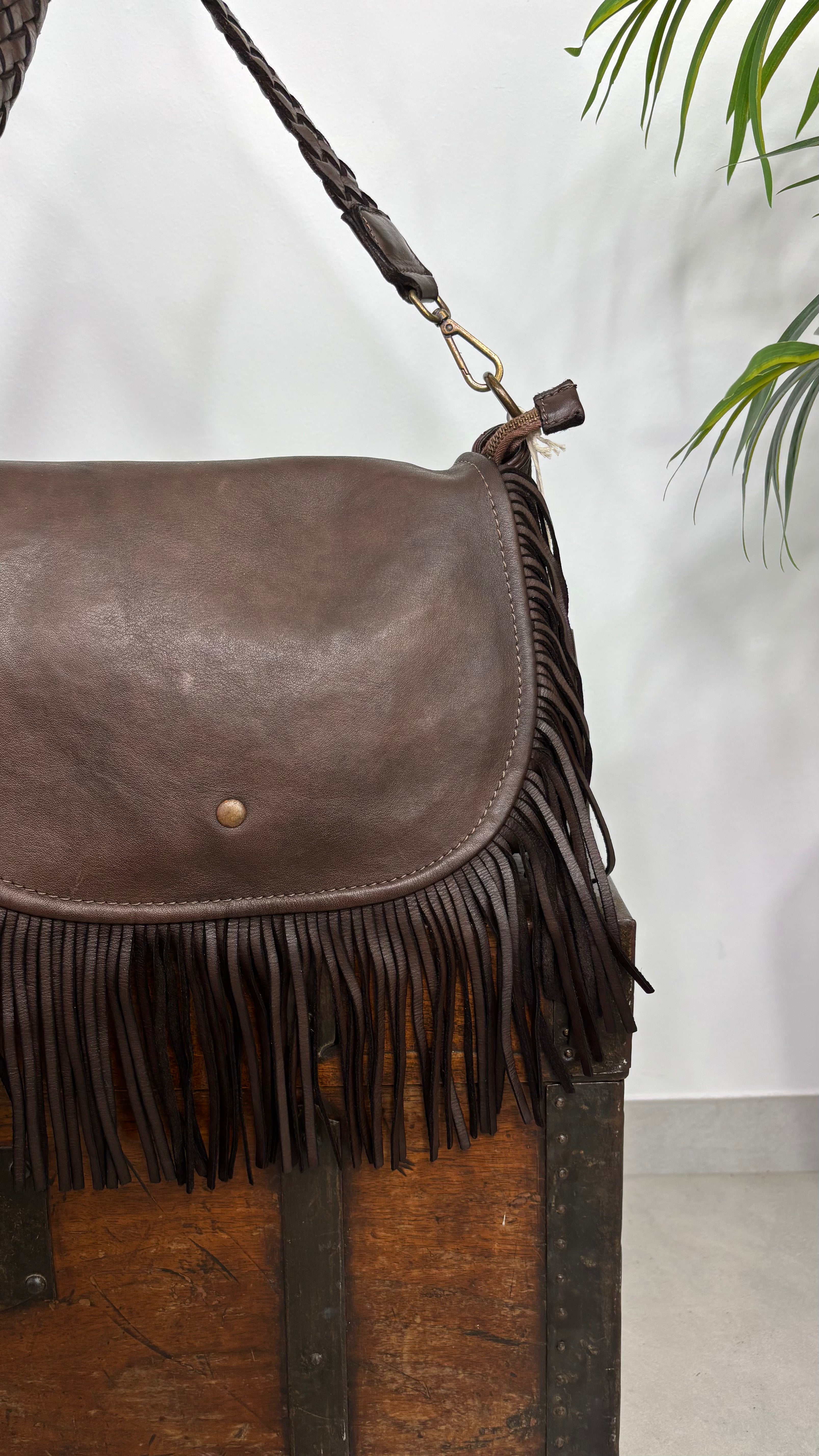 Borsa Intreccio Frangia