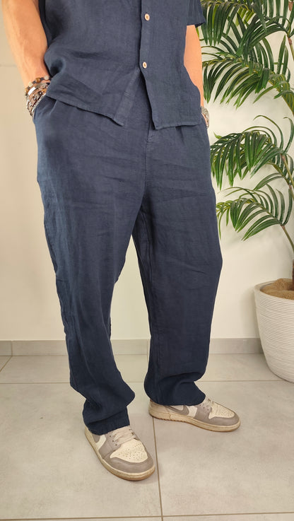 Pantalone Completo Over Lino