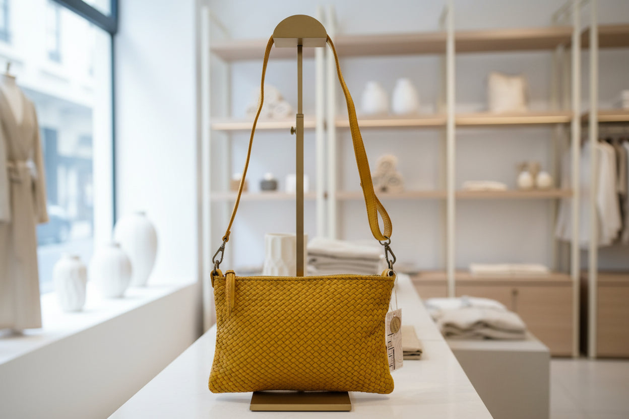 Borsa Nappa Pochette Intreccio