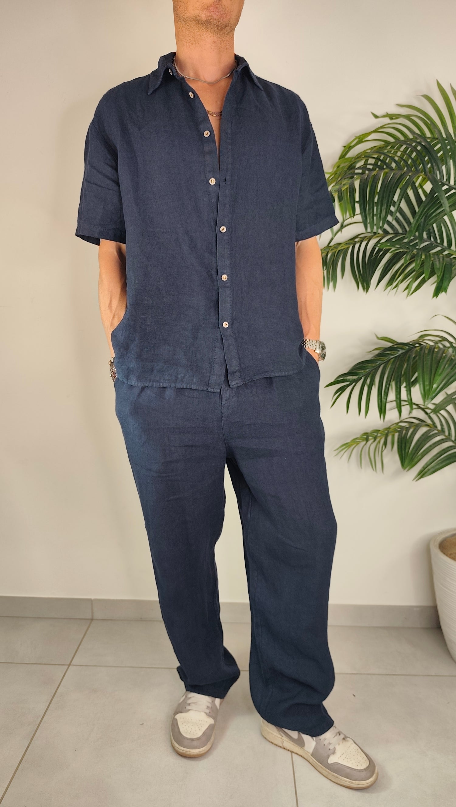 Pantalone Completo Over Lino