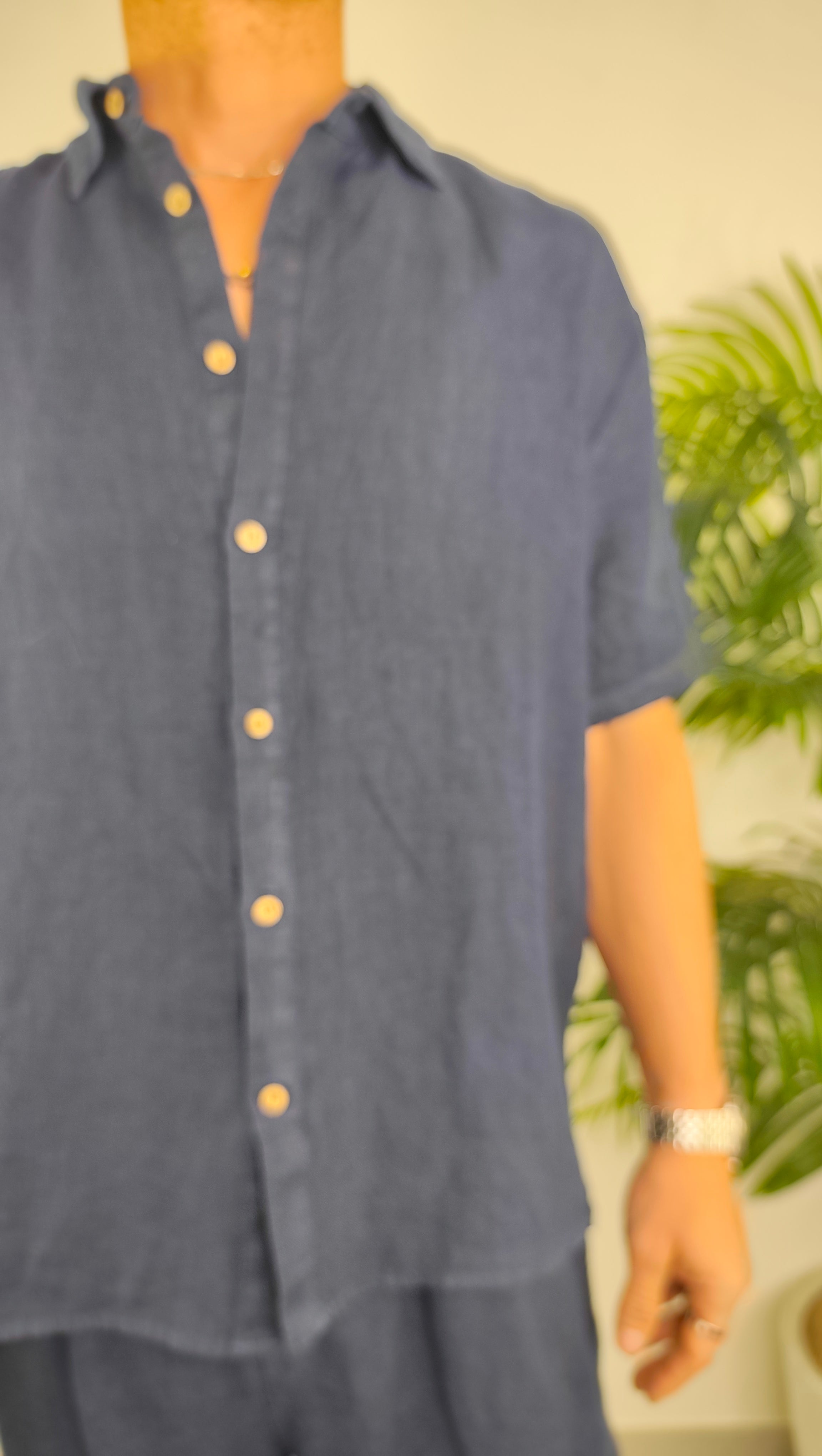 Camicia Completo Over Lino