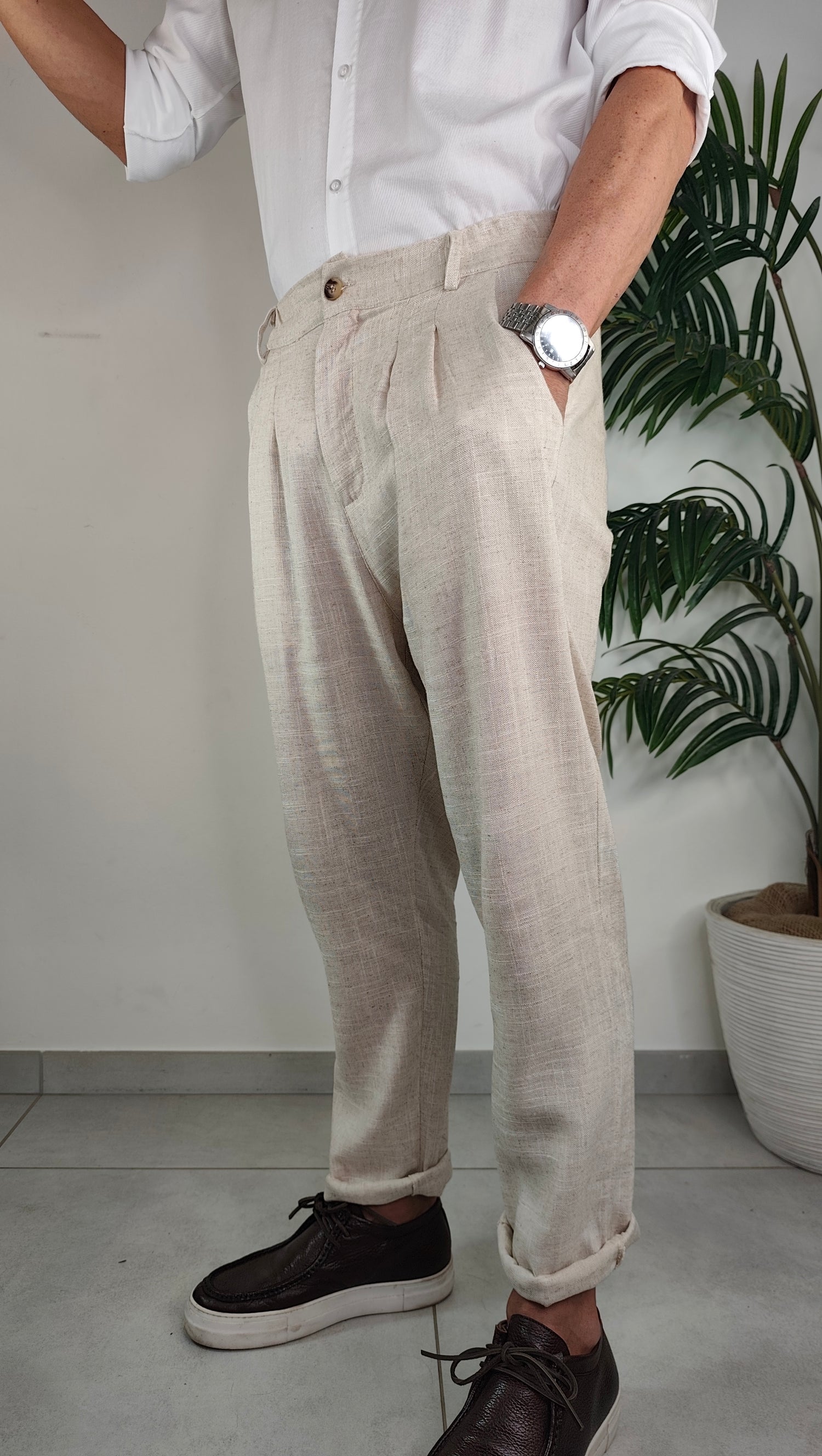 Pantalone Completo Lino