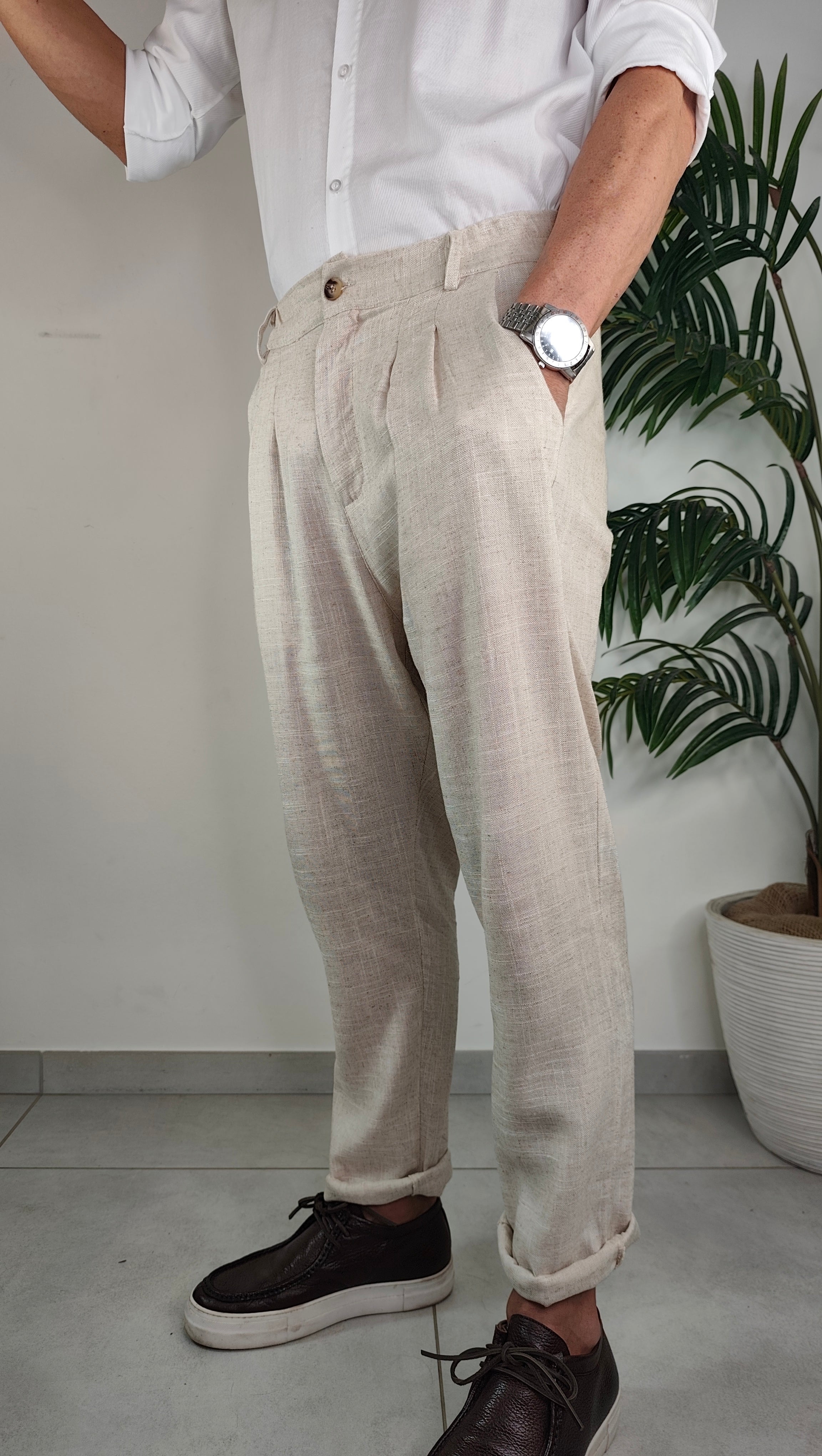 Pantalone Completo Lino