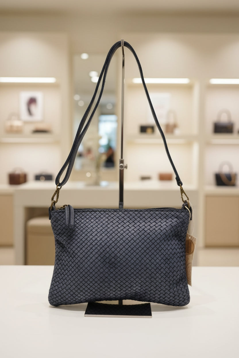 Borsa Nappa Pochette Intreccio