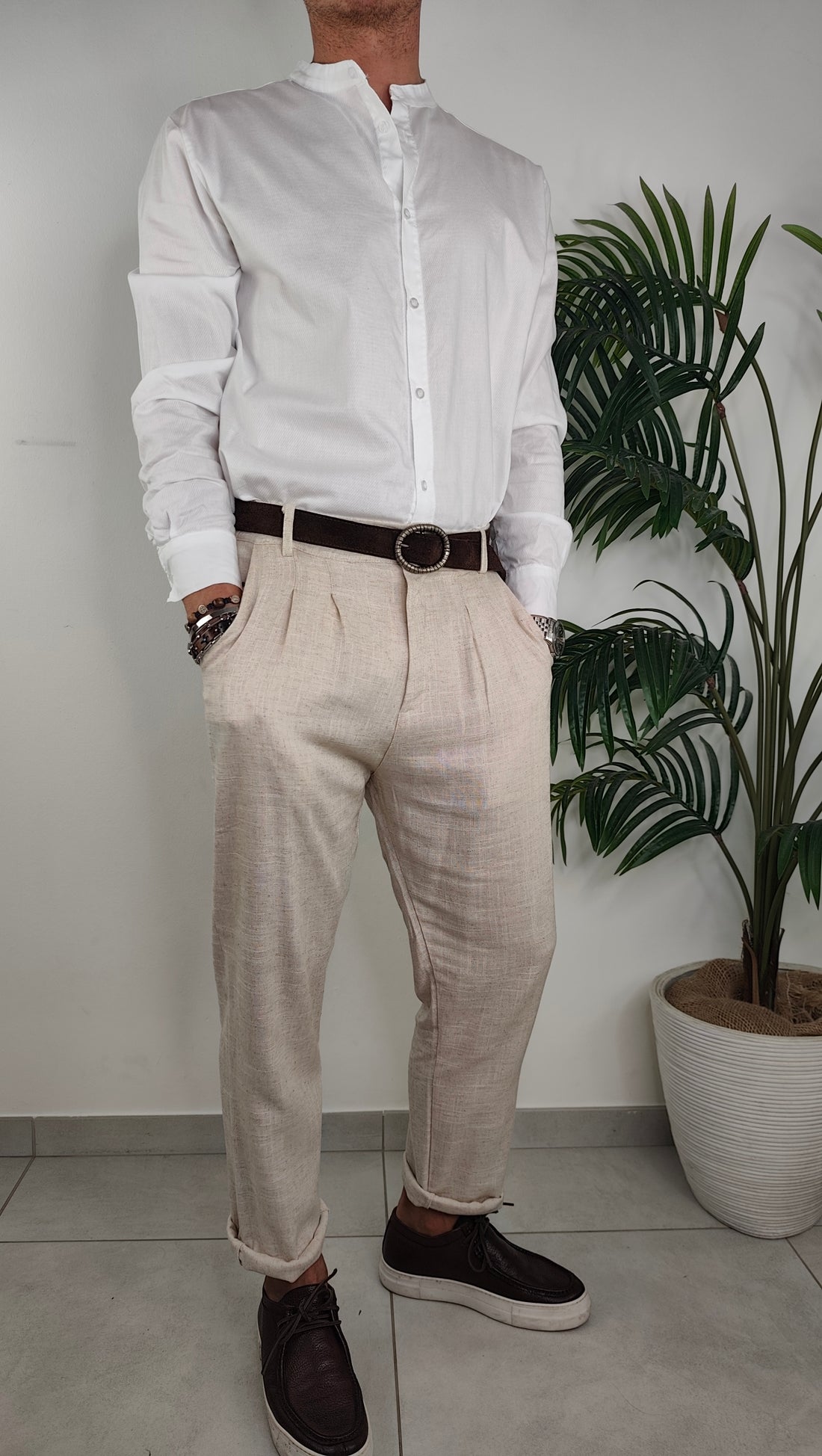Pantalone Completo Lino