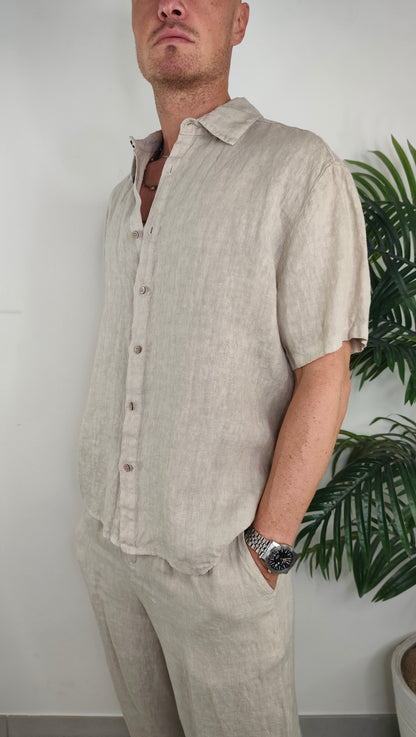 Camicia Completo Over Lino