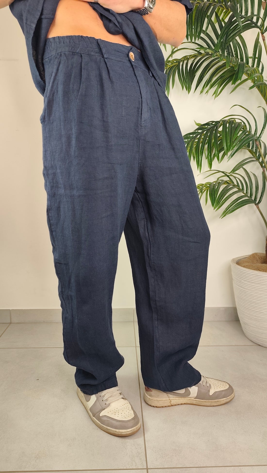 Pantalone Completo Over Lino