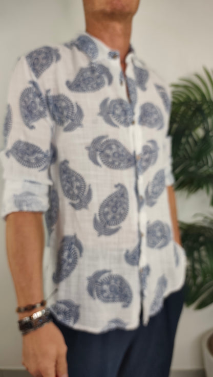 Camicia Paisley Cotone