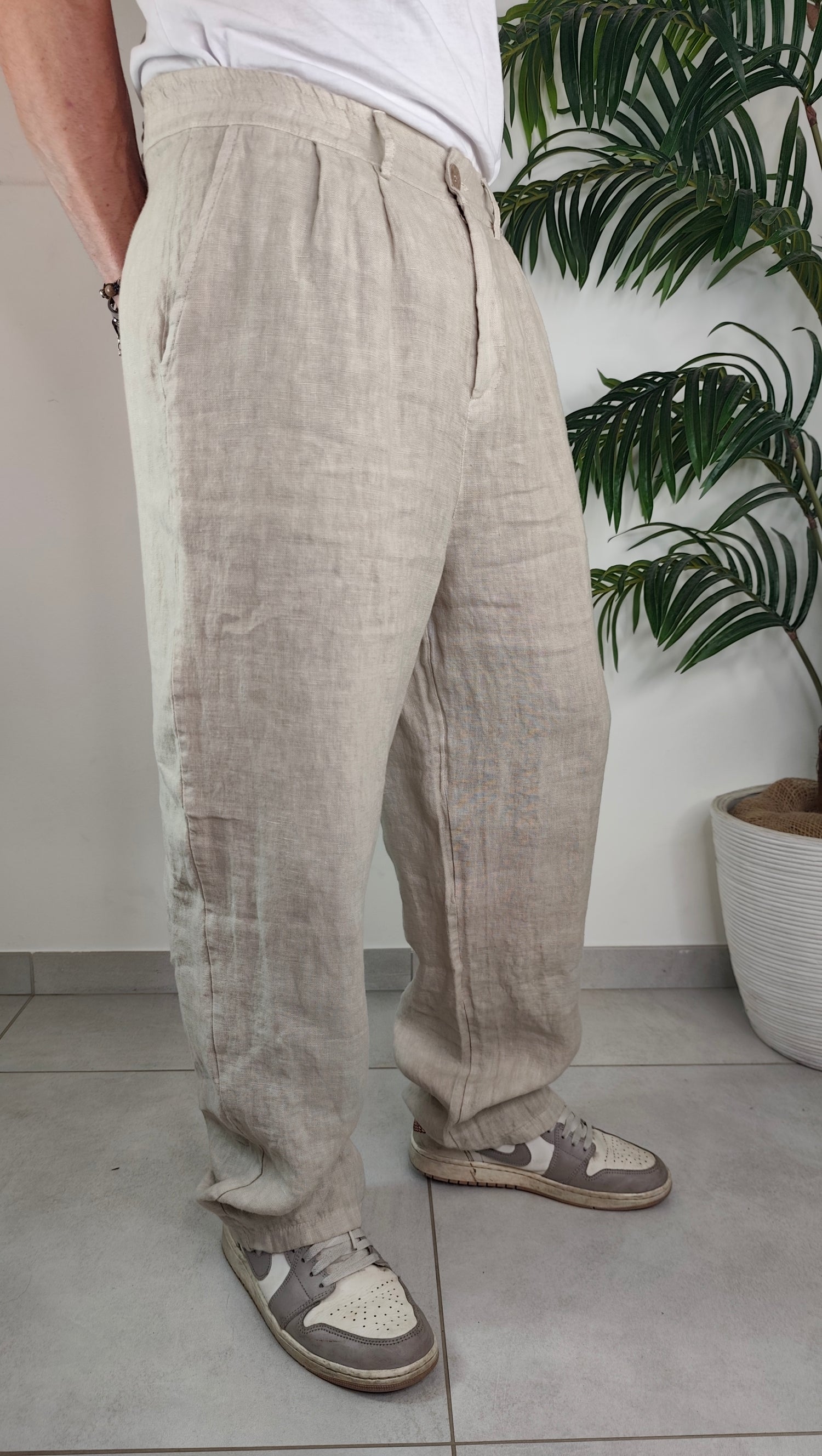 Pantalone Completo Over Lino
