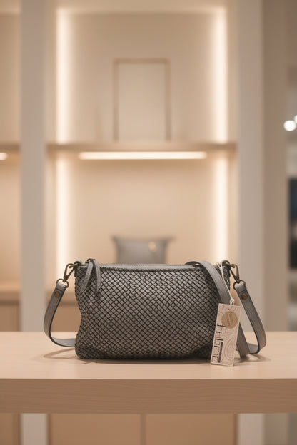 Borsa Nappa Pochette Intreccio