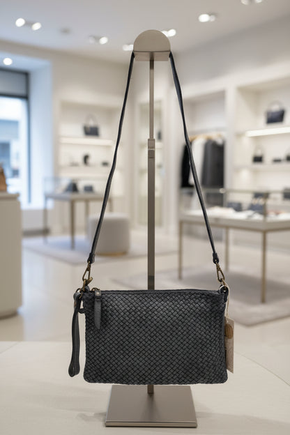 Borsa Nappa Pochette Intreccio