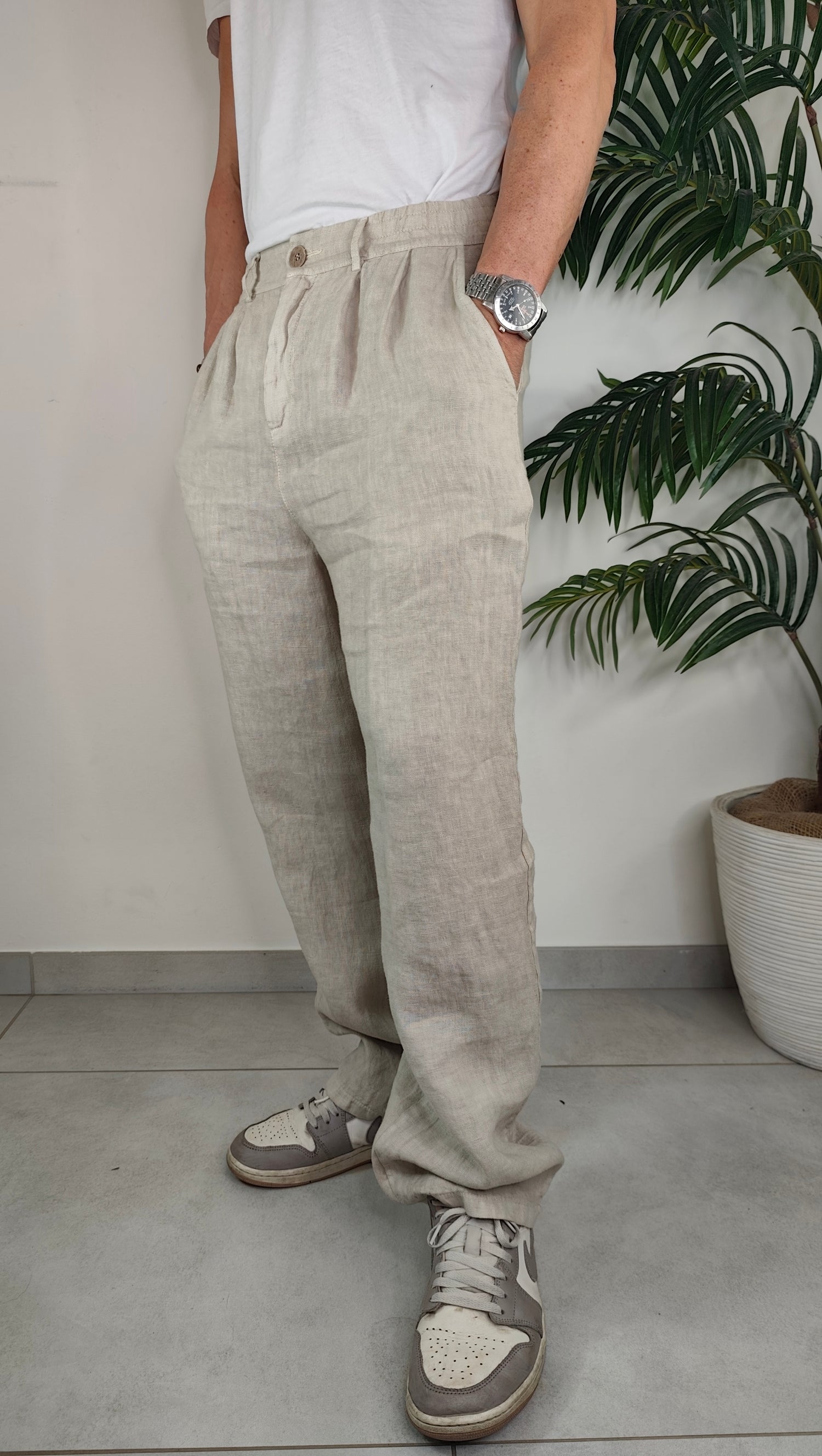 Pantalone Completo Over Lino