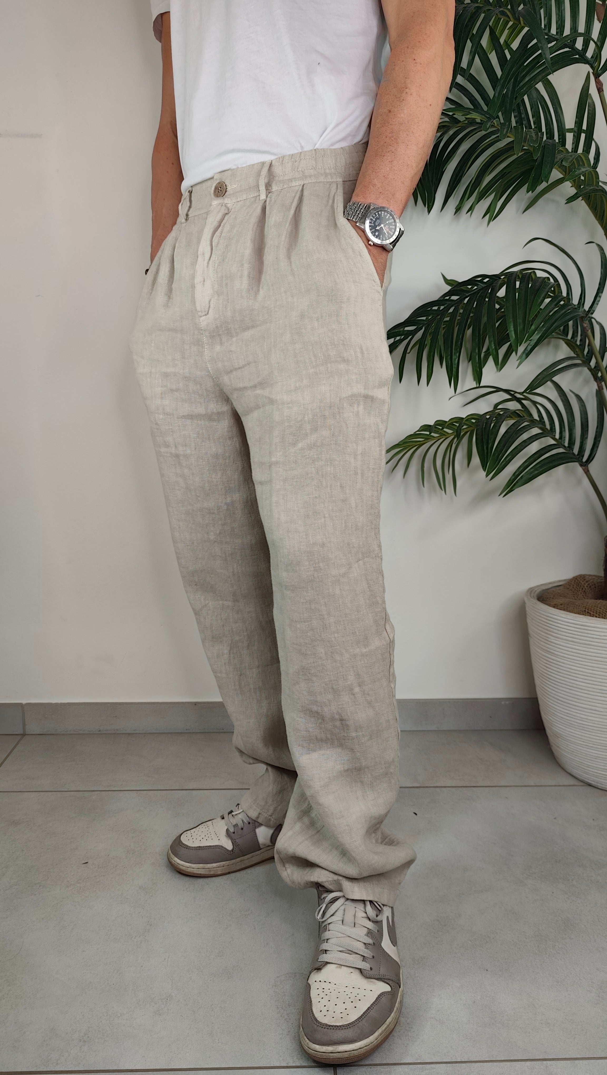 Pantalone Completo Over Lino
